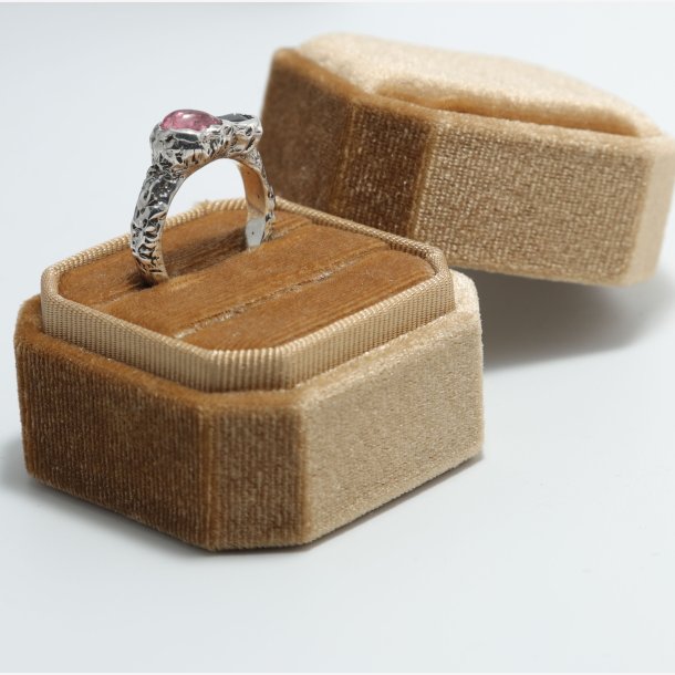 Silver Saphire &amp; Tourmaline Rings